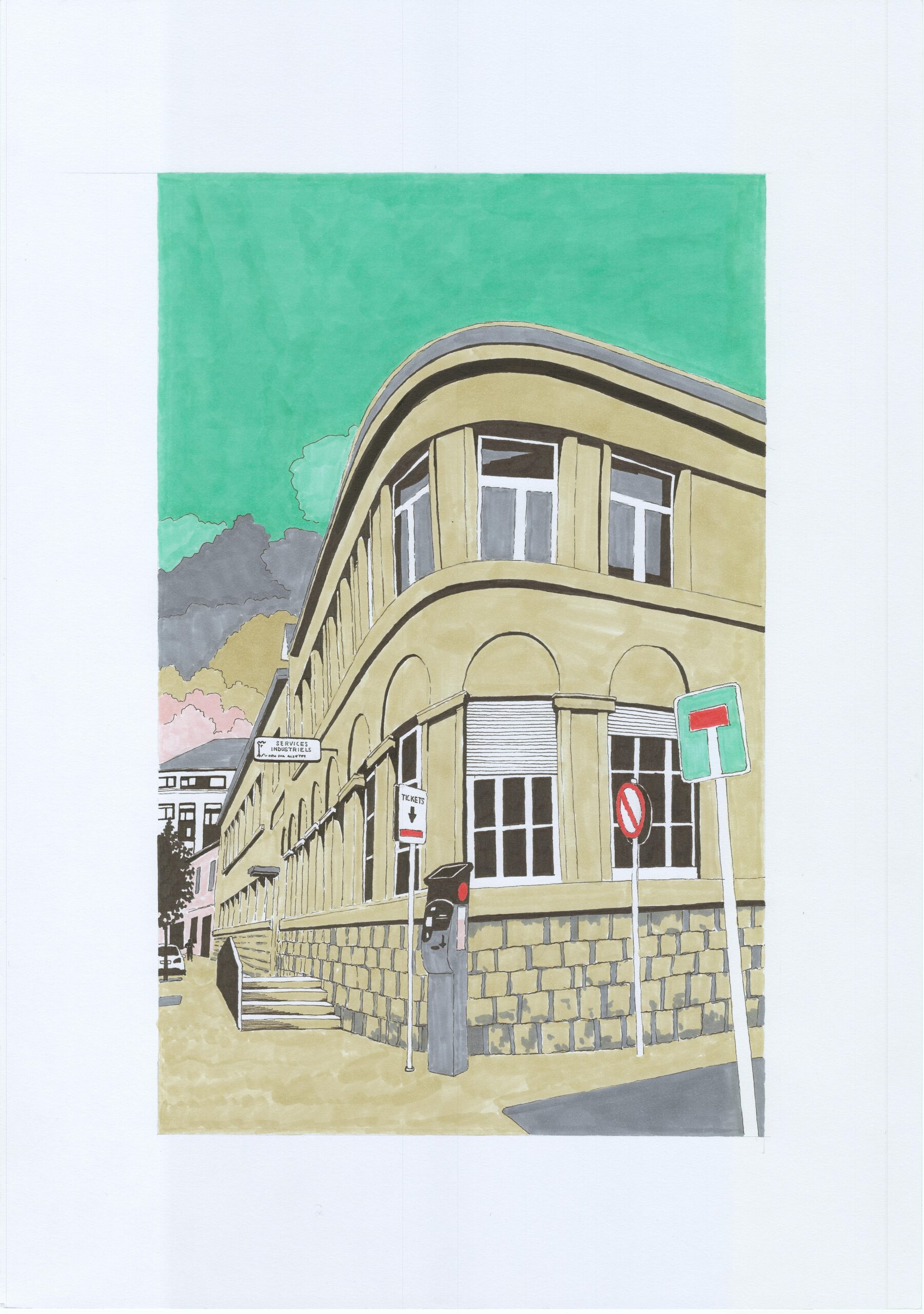 Illustration - Série urbaniste Services industriels - Esch-sur-Alzette