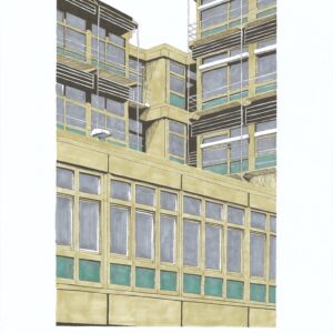 Illustration - Série urbaniste Niederkorn - Centre hospitalier Emile Mayrich.